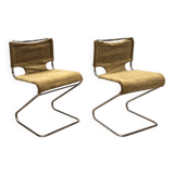 Pair of Biscia de Mourgue chairs from the 70s