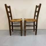 Pair of mulched chairs