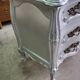 Commode style louis XV argente 3 tiroirs