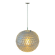 Mid-century crystal ball pendant in acrylic glass