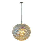 Suspension boule en cristal mid-century en verre acrylique