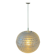 Mid-century crystal ball pendant in acrylic glass