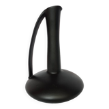 Black ceramic handle vase