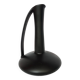 Black ceramic handle vase
