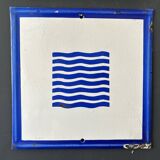 Panneau en émail industriel Vintage européen, décoration Architecture