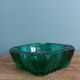Emerald green glass ashtray, Arques crystal glassware.