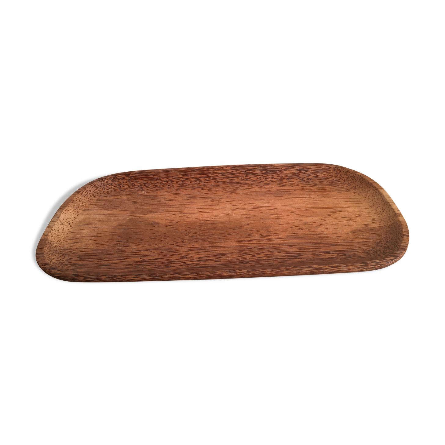 Wooden presentation dish coconut tree
