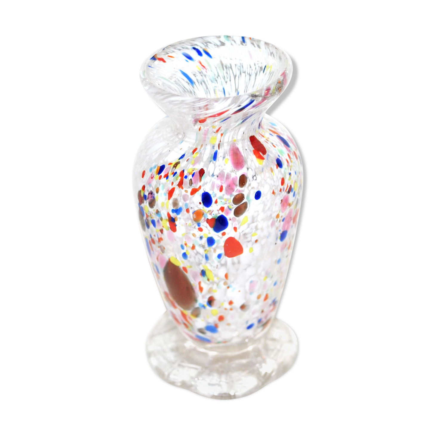 Vintage vase in blown glass of Murano