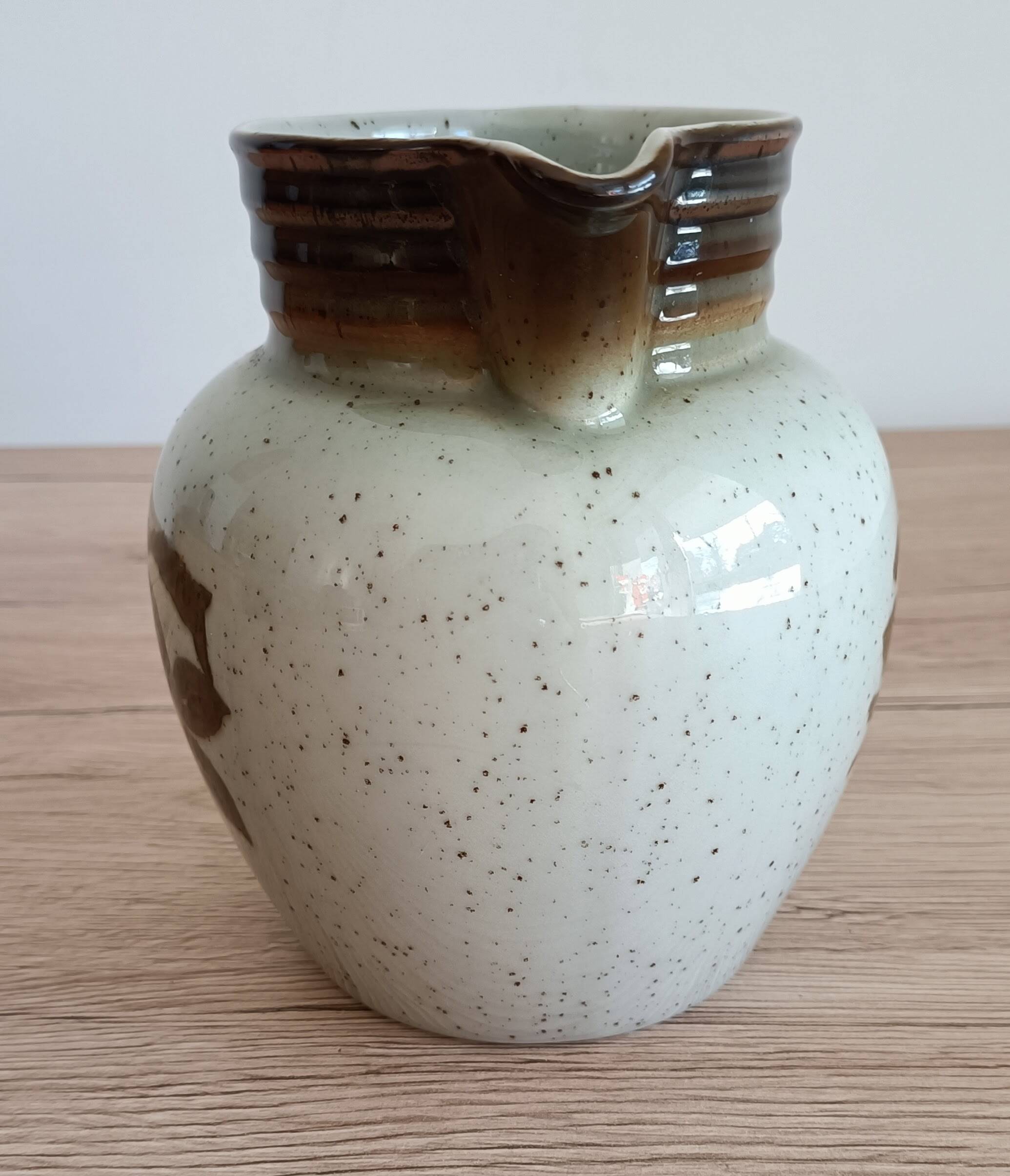 Bareuther Bavaria pyrite stoneware pitcher from the 70s