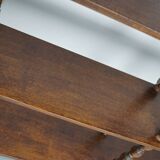 French Oak Mid-Century Bobbin Shelving Unit