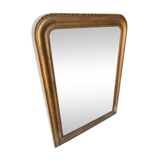 Antique Louis-Philippe gilded mirror – 19th century – 75 × 57 cm