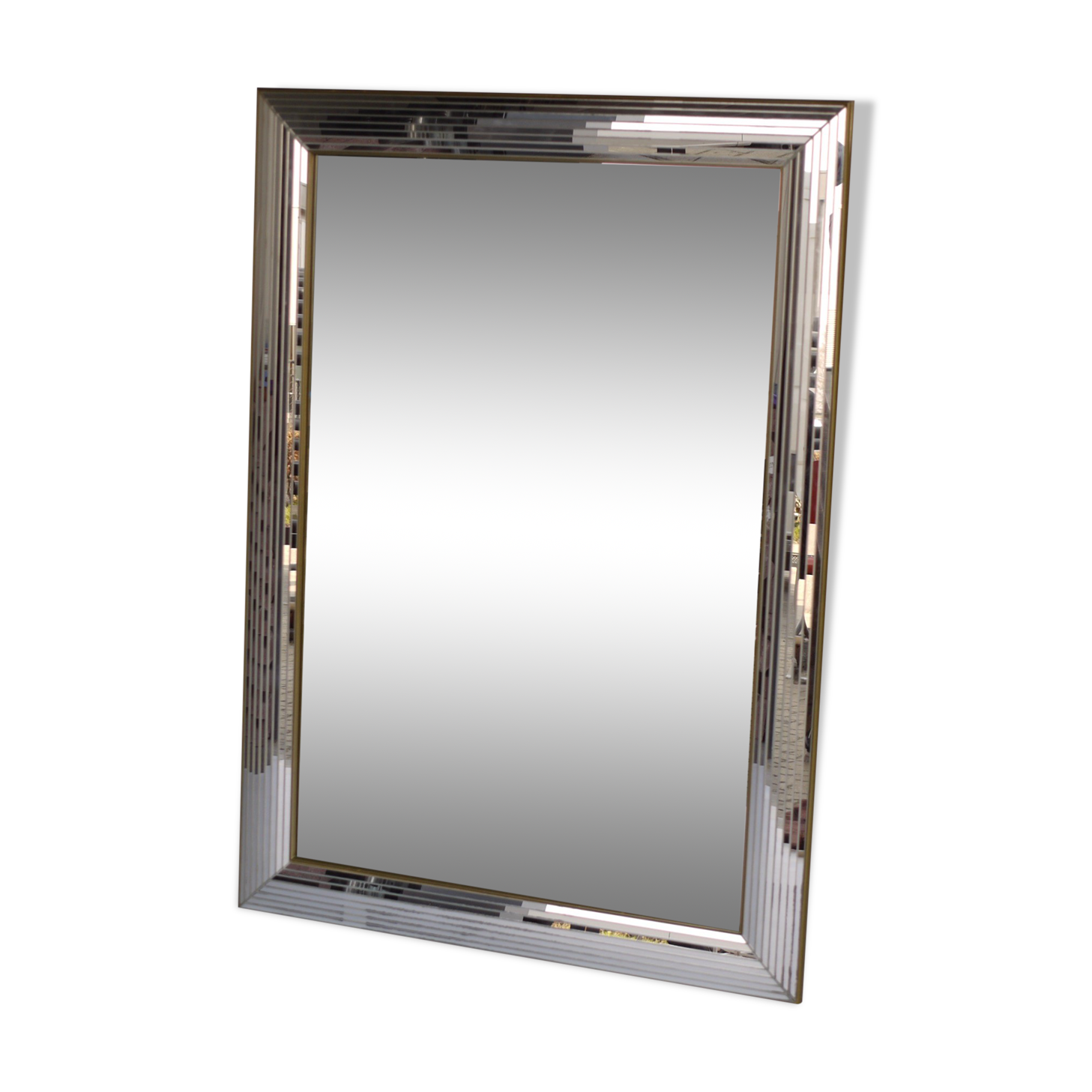 Vintage wall mirror by Deknudt, Belgium 1970