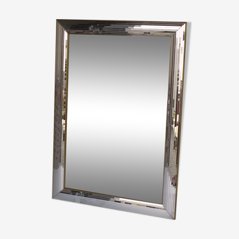 Vintage wall mirror by Deknudt, Belgium 1970