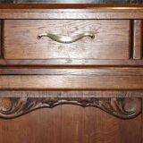 Low Art Deco oak and marble sideboard
