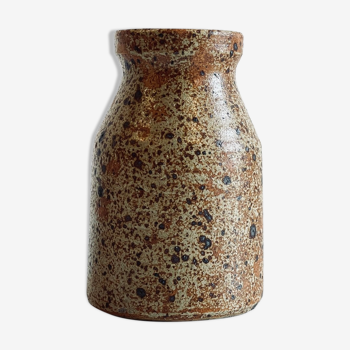 Vase en grès pyrite vintage