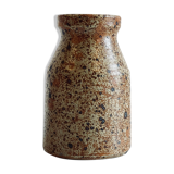 Vintage pyrite stoneware vase