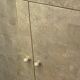 Double-sided dresser Design, travertine & brass threads, ca 1960