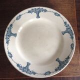 Assiette piédouche Longchamp circa 1930