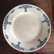Assiette piédouche Longchamp circa 1930