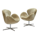 Paire de fauteuils Swan – Arne Jacobsen