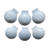Coquilles Saint Jacques porcelaine blanche Apilco