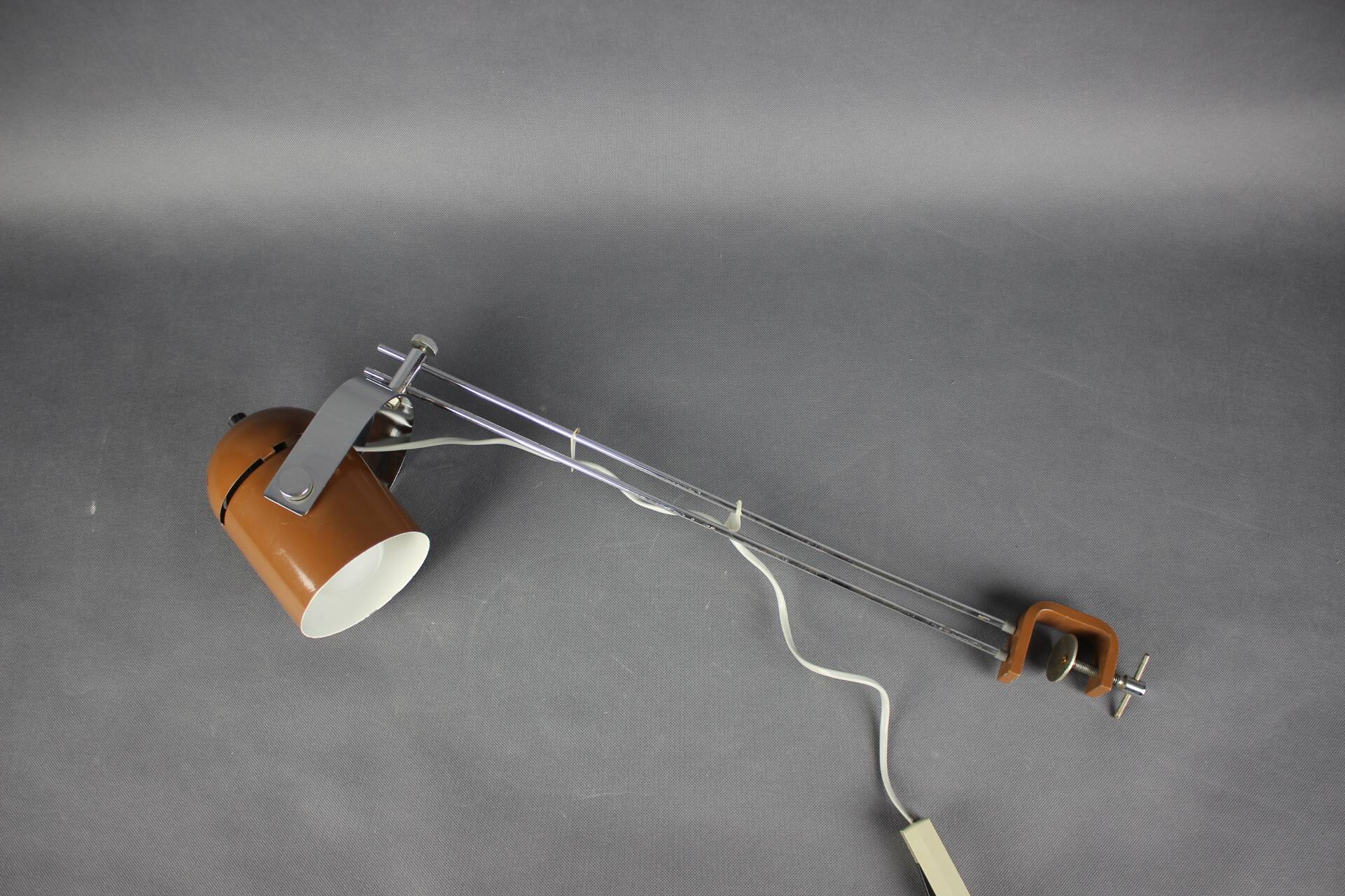 Mid-Century Adjustable Clamp Lamp by Stanislav Indra, Czechoslovakia, 1970s