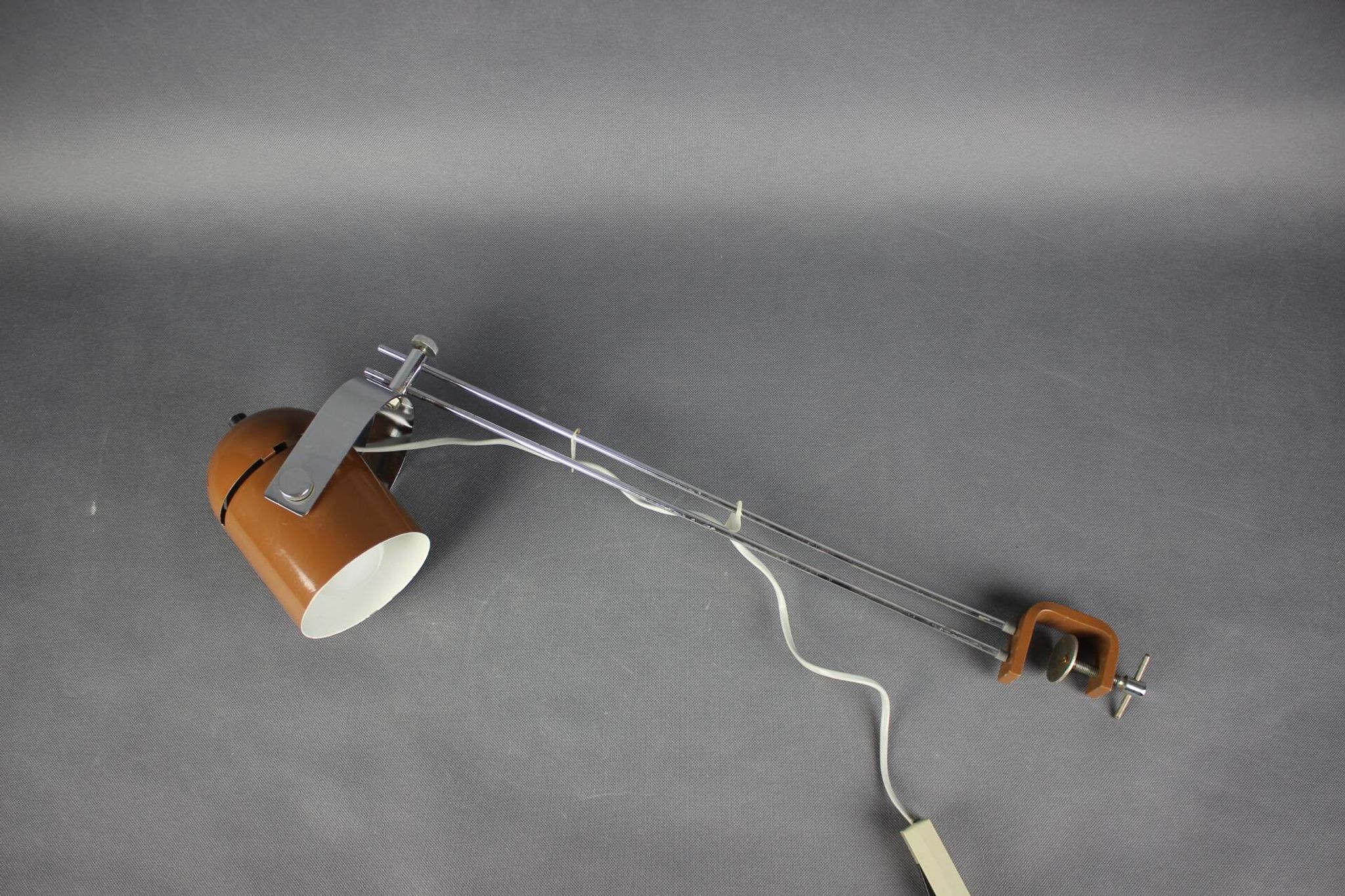 Mid-Century Adjustable Clamp Lamp by Stanislav Indra, Czechoslovakia, 1970s