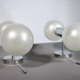 Space Age Wall Lights in Chrome by Motoko Ishii for Staff, 1970s