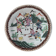 Vintage plate signed with Asian decor in earthenware 26cm