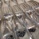 12 silver plated table forks by Christofle Marly, 20.7cm