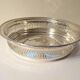 Large openwork basket in silver metal