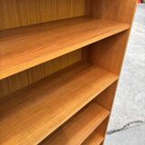 Vintage large teak bookcase danish design 60s
