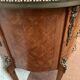 Louis XV style half-moon chest of drawers in marquetrya bottom of cubes XX century
