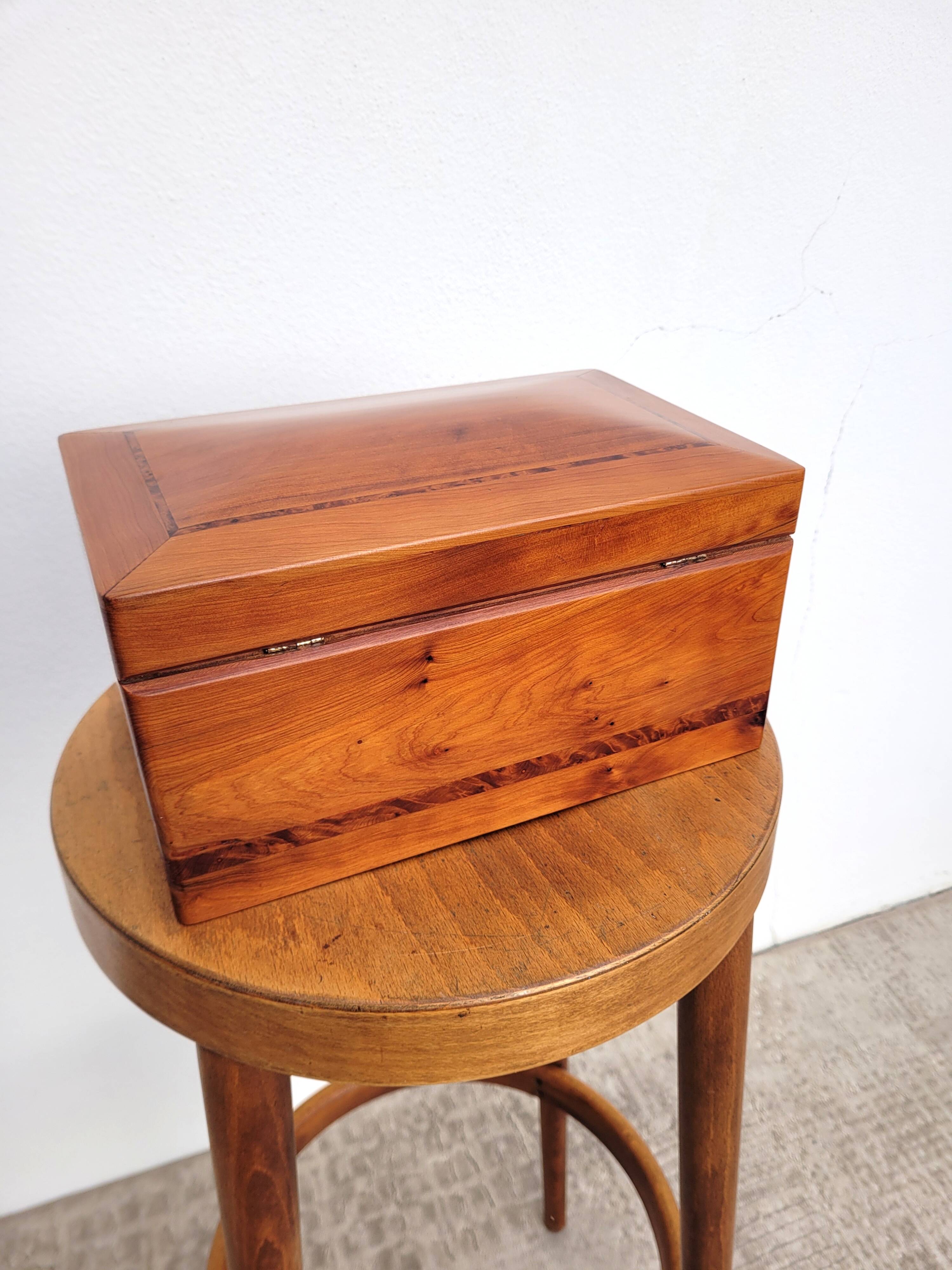 Old compartmentalized jewelry box