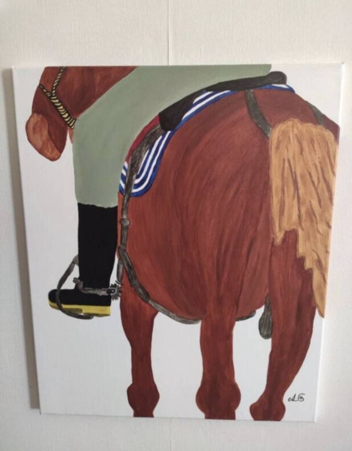 Canvas "Cuban Stroll Cuban Cowboy"