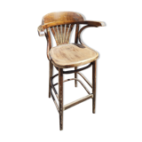 Tabouret de bar en bois courbé