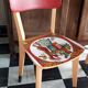 Pair of vintage kitchen chairs completely revamped