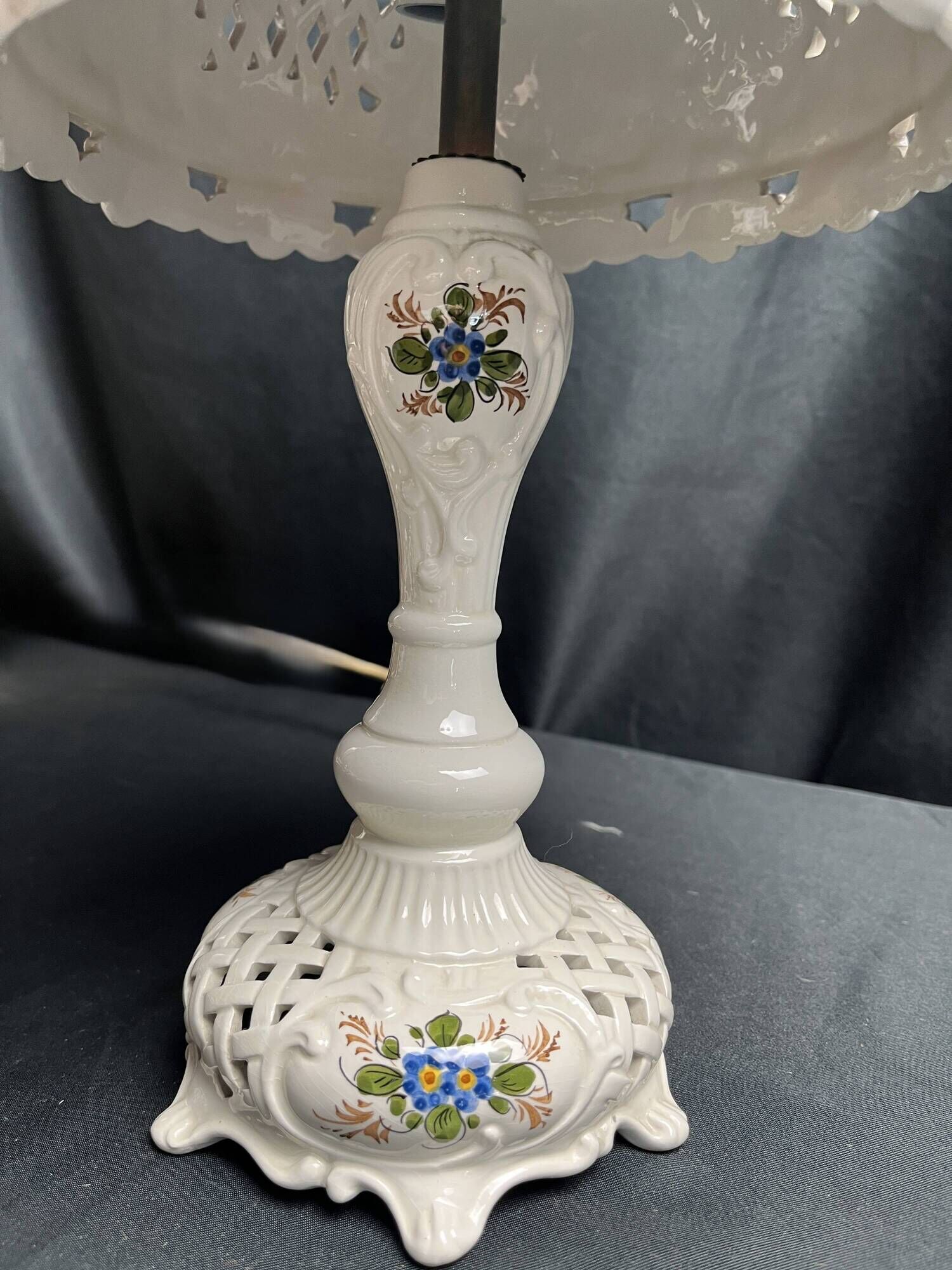 Table lamp ceramic Bassano Italy 20th century