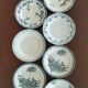 8 iron earthenware plates (St Amand Hamage HB & Cie Sarreguemines Digoin)