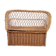 Rattan armchair storage box