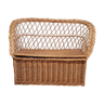 Rattan armchair storage box