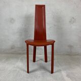 Set Of 6 High Back Dining Room Chairs By Arper