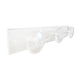 Wall coat rack in transparent plexiglass 3 hooks. 1980
