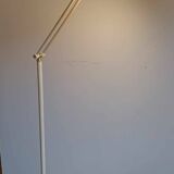 Reading floor lamp Italy 70s cream color.