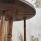 19th century oak pedestal console