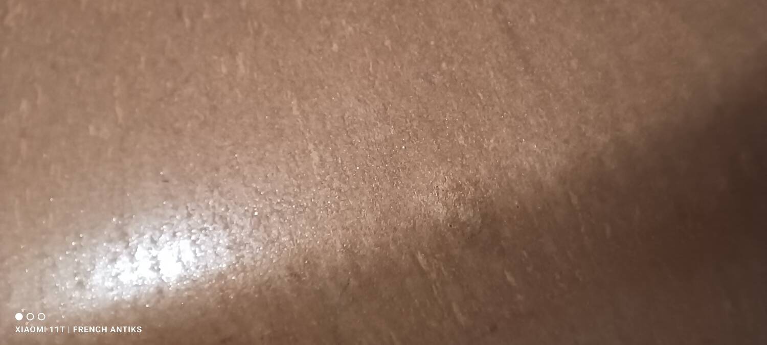 Cheese or cake dome, in iridescent speckled stoneware.