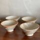 4 bowls in Japanese decoration stoneware