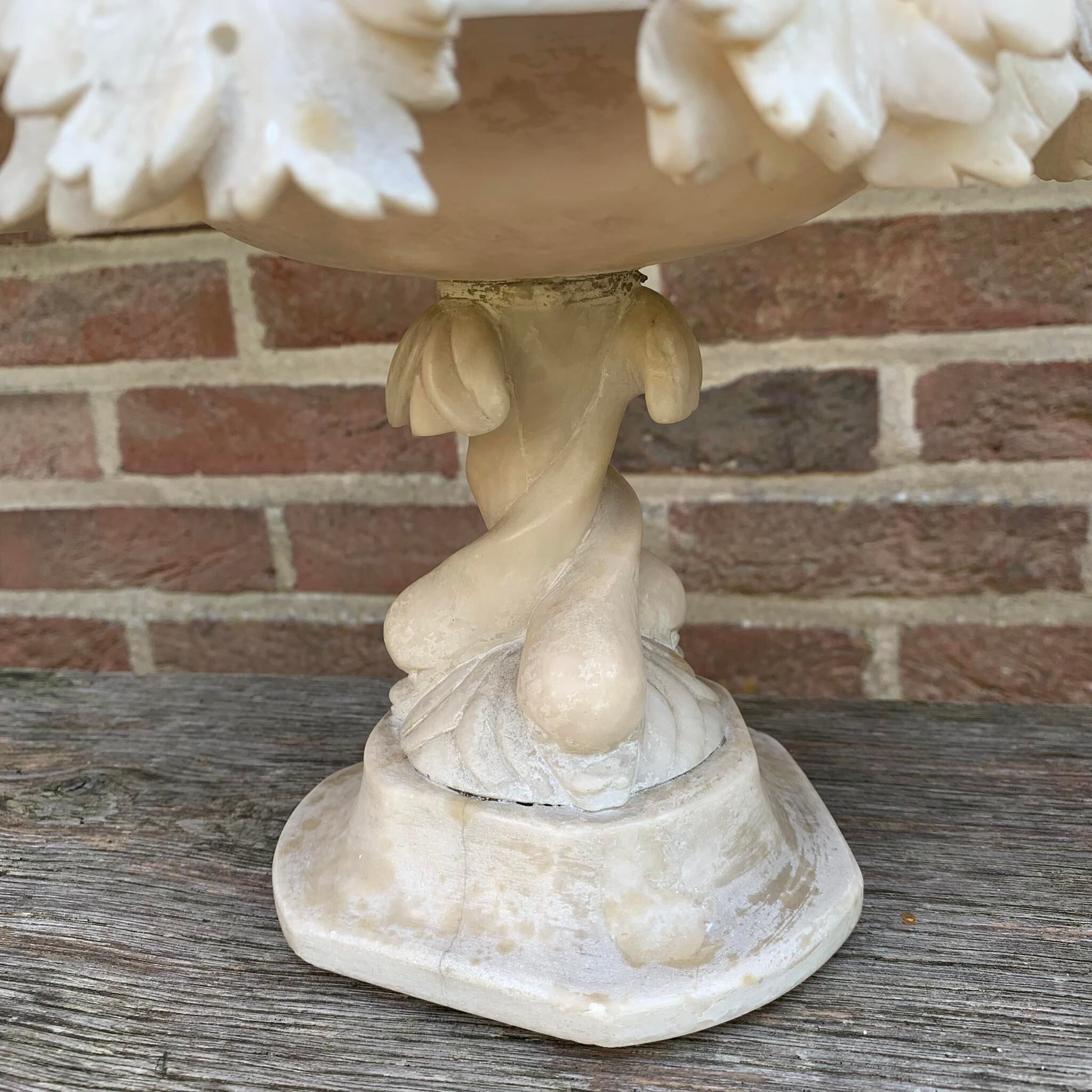 Pair of alabaster cups