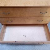 Vintage Scandinavian wooden chest of drawers