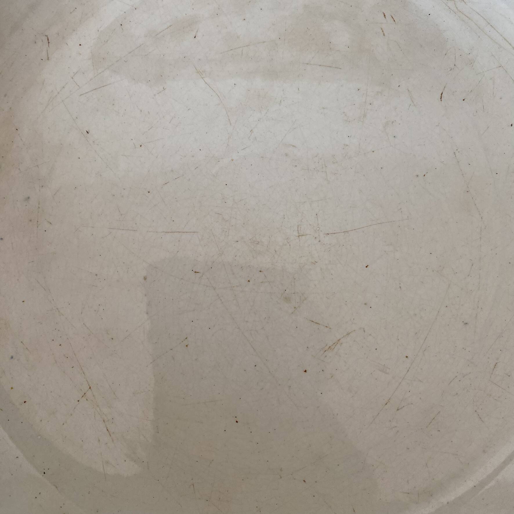 Shallow dish in ironstone 28 cm, Printania Amandinoise